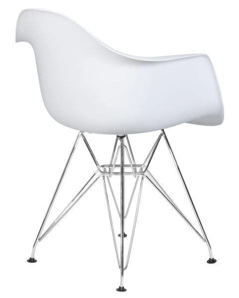Стул обеденный DOBRIN DAW CHROME (ножки хром, цвет сиденья белый)