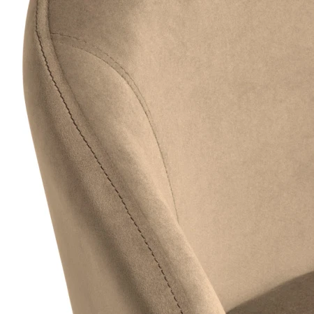 Купить Стул-полукресло Emil бежевый с золотыми ножками по низкой цене