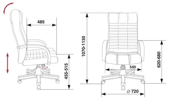 Кресло руководителя Бюрократ KB-10WALNUT черный эко.кожа крестовина металл/дерево