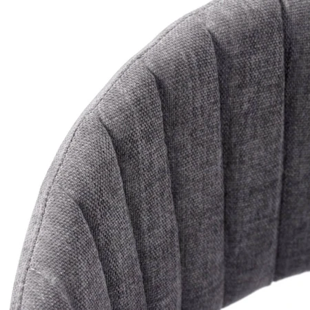 Купить Стул Turin серый вельвет с чёрными ножками по низкой цене