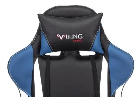 Кресла для геймеров - Кресло игровое Zombie VIKING TANK черный/синий/белый искусственная кожа с подголов. крестовина металл