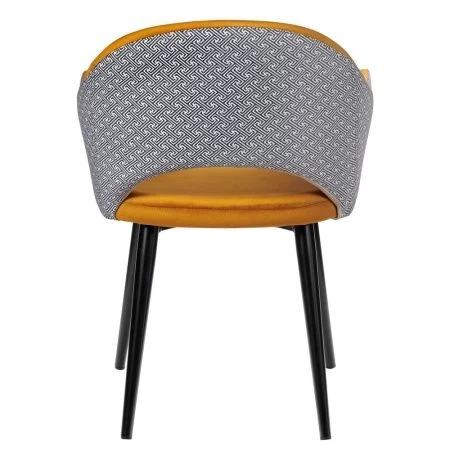 Купить Стул Bruno горчичный с жаккардом в интернет-магазине КупиКресла.ру
