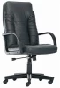 Кресло руководителя Танго пластик (Экокожа Санторини/Родос Черный)