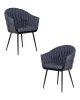 Набор 2 шт Стул обеденный DOBRIN MATILDA, синяя ткань (LAR-275-29)
