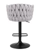 Купить Набор 2 шт Стул барный DOBRIN LEON, серая ткань (LAR 275-17) в интернет-магазине КупиКресла.ру