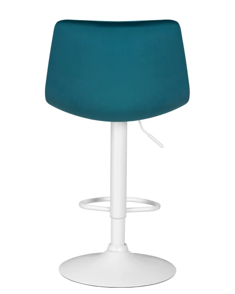 Стул барный DOBRIN TAILOR WHITE, морской волны велюр (MJ9-99) для кафе, ресторанов и кухни