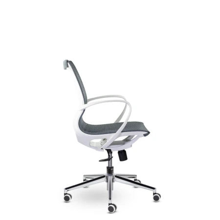 Офисные кресла - Кресло М-805 Йота/Yota white PL TC-12 (голубой)