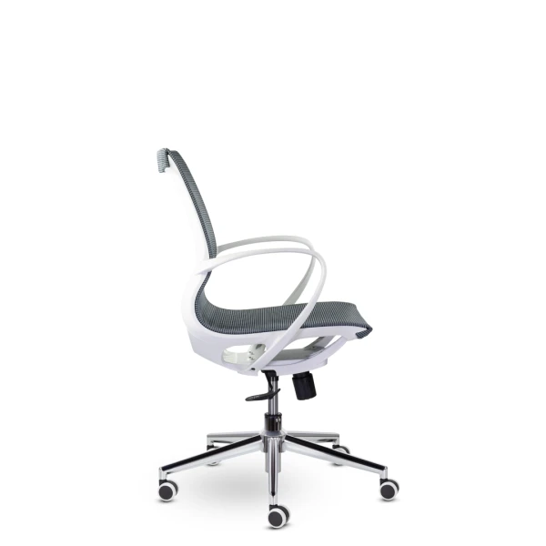 Кресло М-805 Йота/Yota white PL TC-12 (голубой) | Купить в КупиКресла.ру