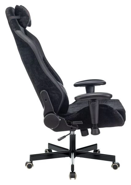 Кресло игровое Zombie EPIC PRO Edition черный текстиль/эко.кожа с подголов. крестов. металл