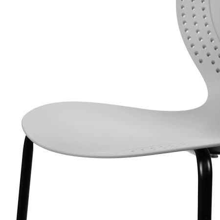 Купить Стул Wave серый с черными ножками по низкой цене