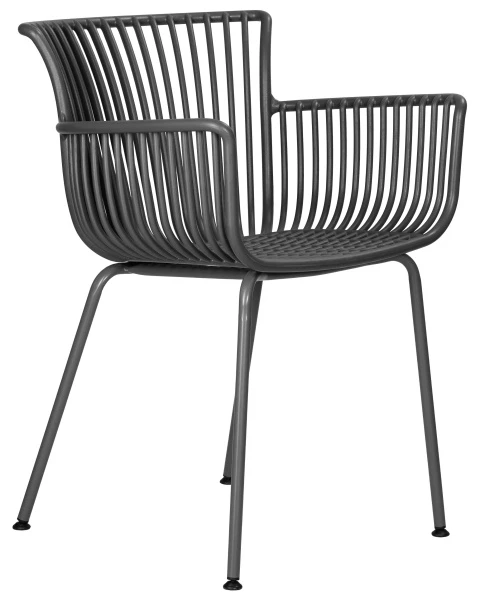 Купить Набор 4 шт Стул обеденный DOBRIN ROSS, темно-серый (GR-04) без подушки по низкой цене