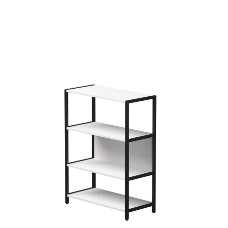 Купить Стеллаж металлический средний Everprof EVO (ЭВО) 830х385x1120 Белый/Черный по низкой цене