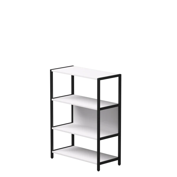 Купить Стеллаж металлический средний Everprof EVO (ЭВО) 830х385x1120 Белый/Черный по низкой цене