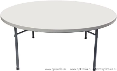 Стол складной круглый 180 Белый