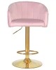 Купить Стул барный DOBRIN DARCY GOLD, розовый велюр (1922-16) по выгодной цене для кафе, ресторанов и кухни