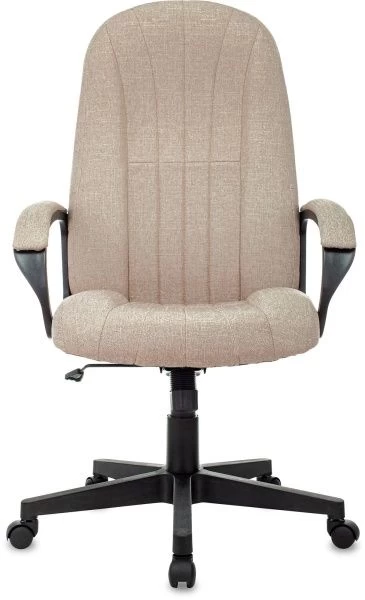 Кресло руководителя Бюрократ T-898 бежевый 38-402 крестов. пластик