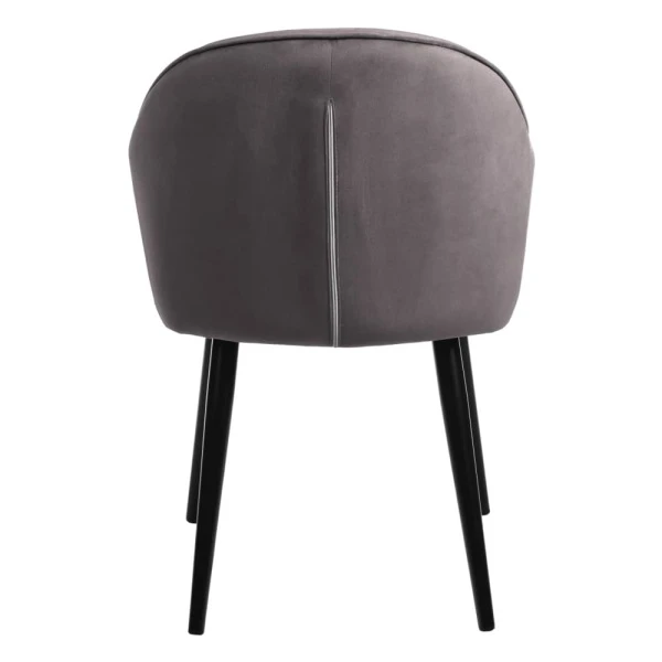 Купить Стул Frida тёмно-серый велюр по низкой цене