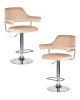 Набор 2 шт Стул барный DOBRIN CHARLY, бежевый велюр (MJ9-10)
