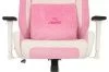 Кресла для геймеров - Кресло игровое Zombie EPIC PRO Fabric белый/розовый с подголов. крестов. пластик пластик белый