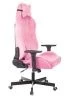 Кресла для геймеров - Кресло игровое Knight N1 Fabric розовый Velvet 36 с подголов. крестов. металл