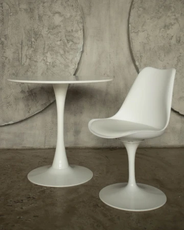 Купить Стол Tulip D80 белый по низкой цене