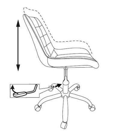 Офисные кресла - Кресло Бюрократ CH-350SL светло-бежевый текстиль/эко.кожа крестовина металл хром