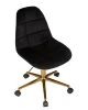 Офисные кресла - Офисное кресло для персонала DOBRIN MONTY GOLD, чёрный велюр (MJ9-101)