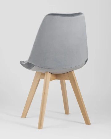 Купить Стул FRANKFURT велюр серый по низкой цене