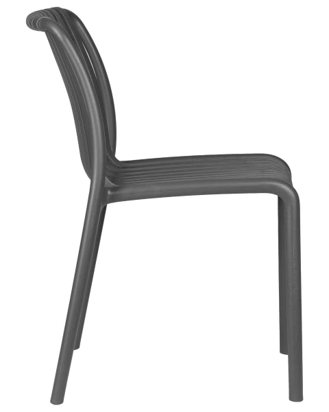 Купить Набор 4 шт Стул обеденный DOBRIN WALTER, темно-серый по низкой цене