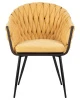 Купить Стул обеденный DOBRIN MATILDA, жёлтая ткань (LAR 275-8) в интернет-магазине КупиКресла.ру