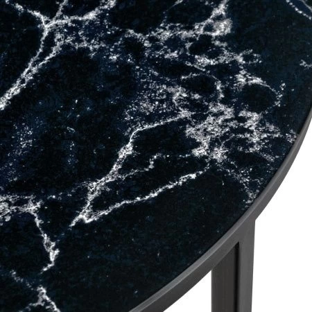 Купить Набор кофейных столиков Tango чёрный мрамор с чёрными ножками, 2шт по низкой цене