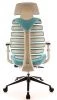 Кресло Everprof Ergo Grey ткань бирюзовый
