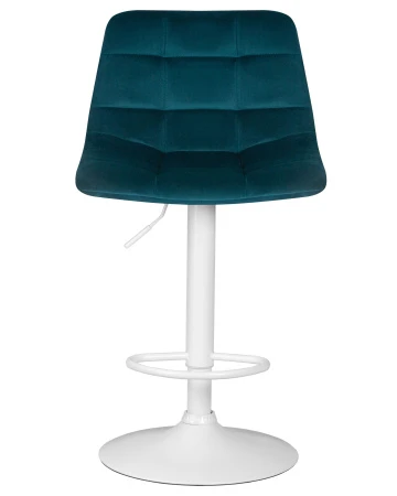 Купить Стул барный DOBRIN TAILOR WHITE, морской волны велюр (MJ9-99) по выгодной цене для кафе, ресторанов и кухни