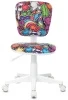 Кресло детское Бюрократ CH-W204NX мультиколор маскарад крестовина пластик пластик белый