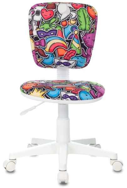 Кресло детское Бюрократ CH-W204NX мультиколор маскарад крестовина пластик пластик белый