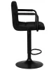 Купить Набор 2 шт Стул барный DOBRIN KRUGER ARM BLACK, черный вельвет (LAR-E2041-52) в интернет-магазине КупиКресла.ру