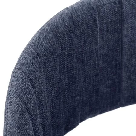 Купить Стул Turin синий вельвет с чёрными ножками по низкой цене