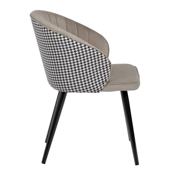 Купить Стул Paola латте с жаккардом по низкой цене