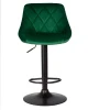 Купить Стул барный DOBRIN LOGAN BLACK, зеленый велюр (MJ9-88) по выгодной цене для кафе, ресторанов и кухни