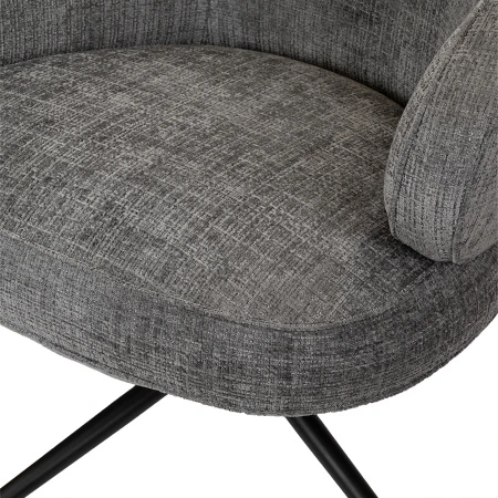 Купить Кресло KING серый, шенилл по низкой цене