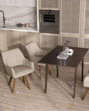 Купить Стол обеденный GUDI 120*75 эспрессо по низкой цене