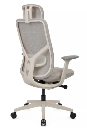 Эргономичные кресла - Кресло Antler EAN-001AW Белый пластик/Светло-бежевый
