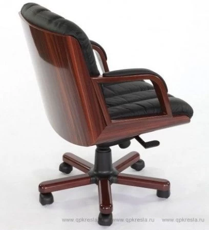 Кресло (VIP) CANNES B Натуральная кожа (кожа+эко) Черный