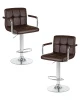 Набор 2 шт Стул барный DOBRIN KRUGER ARM, коричневый