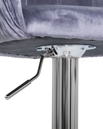 Купить Стул барный DOBRIN DARCY, серый велюр (1922-19) по выгодной цене для кафе, ресторанов и кухни