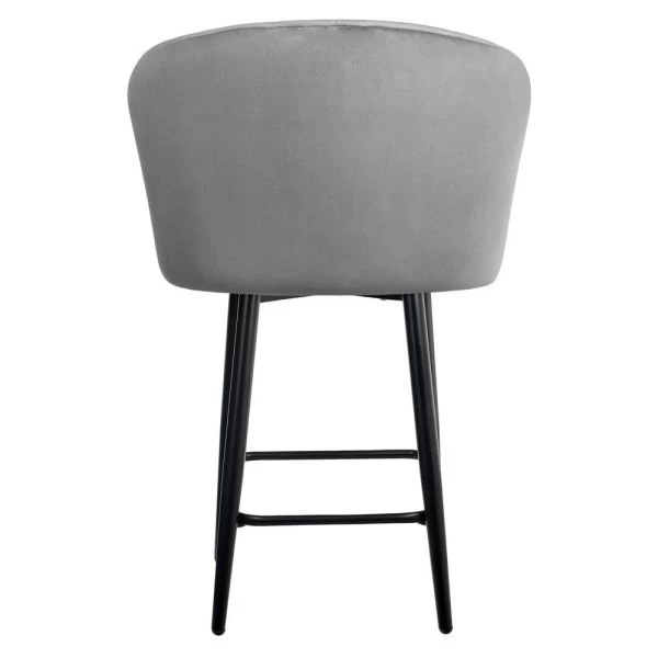 Стул полубарный Paola темно-серый для кафе, ресторанов и кухни