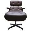 Купить Кресло EAMES LOUNGE CHAIR и оттоманка EAMES LOUNGE CHAIR коричневые по низкой цене