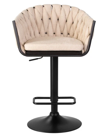 Купить Набор 2 шт Стул барный DOBRIN LEON, бежевая ткань (LAR 275-1) в интернет-магазине КупиКресла.ру