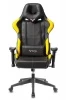 Кресла для геймеров - Кресло игровое Zombie VIKING 5 AERO черный/желтый искусственная кожа с подголов. крестовина пластик