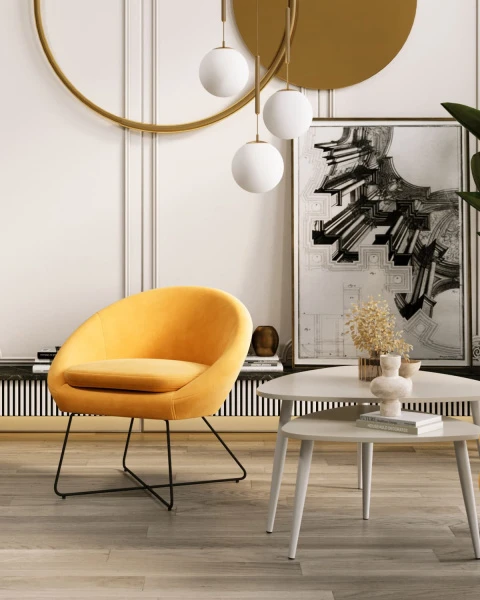 Купить Кресло Колумбия оранжевое по низкой цене